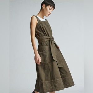 NWT Everlane The Organic Cotton Herringbone Dress | Beech